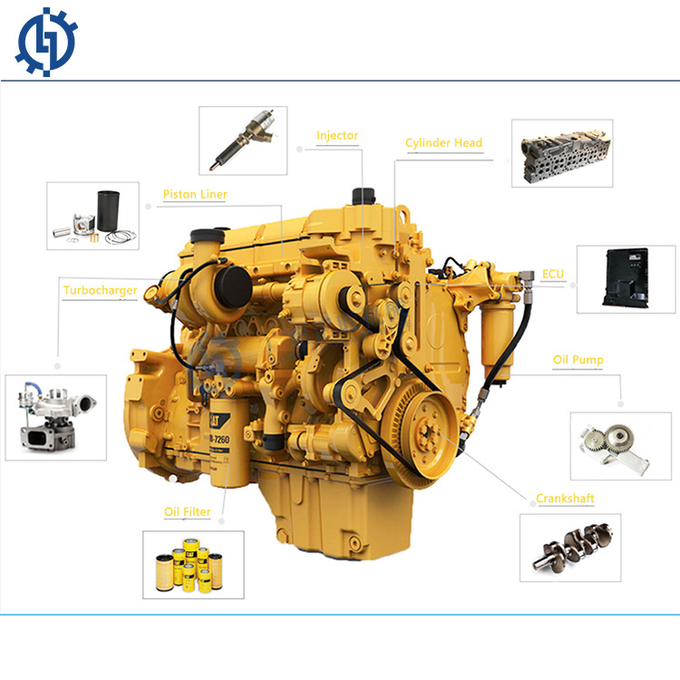 Ολοκληρωμένη μηχανή 6D125-6 για τον εκσκαφέα pc400-8 μέρος μηχανημάτων κατασκευής συνελεύσεων μηχανών μηχανημάτων 1