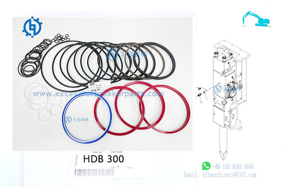 Εξαρτήσεις σφραγίδων κυλίνδρων εκσκαφέων HDB50 HDB70 HDB210