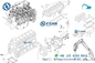6BG1 μέρη μηχανών diesel Isuzu εξαρτήσεων σκαφών της γραμμής κυλίνδρων 1-87811960-0 1-87811961-0